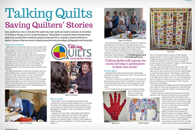 Every quilter has a story to tell